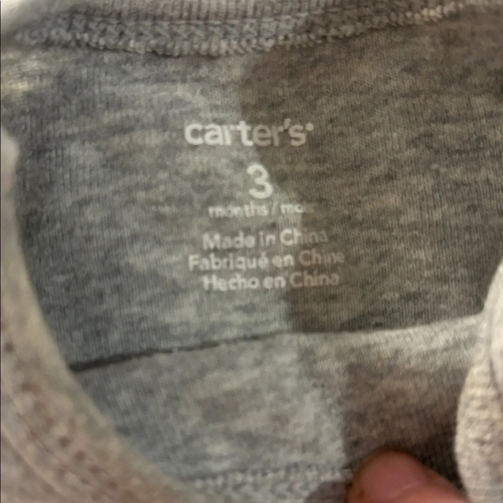 Carter's Gray Baby Octopus one piece 3 months